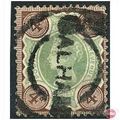 1887 SG205 4d Green & Purple Brown Good Used BA...
