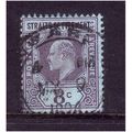 MALAYSIA STRAITS SETTLEMENTS 1902 SG114 8c PURP...