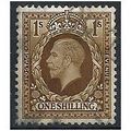 1934 SG449 1/- Bistre-Brown Photogravure Fine U...