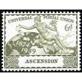 Ascension KGVI 1949 75th UPU 6d Olive Unmounted...