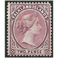 Falkland Islands 1895 SG25 2d Purple Traces of ...
