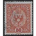 Mi 197: 80 h. blackish brownish red Definitive ...