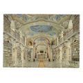 ABBEY LIBRARY, , ADMONT used postcard vgc =