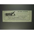 1910 Atlantic Steam Shovel Ad - The New Atlantic