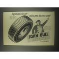 1959 John Bull Envoy Car Tires Ad - A great British tyre