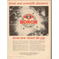 D-X SUNRAY OIL COMPANY 1957 Boron scientific di...