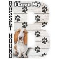 I Love My Basset Hound Fridge Magnet