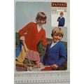 Vintage: Patons 6345 boys & girls classic cardi...