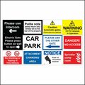 Security Gates Sign Parking Smoke Fire Entry Ru...