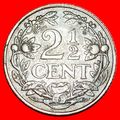 2 sold LION (1912-1941): NETHERLANDS ★ 2 1/2 CE...