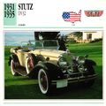 Collectors Club card. Classic Cars. Stutz DV32