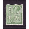 MALTA 1930 SG 194 1/2d YELLOW GREEN M / MINT #1