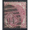 1875 SG144 3d Pale Rose Plate 16 Good Used Chec...