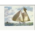 Yacht SUZANNE Postcard by Dixon (SS. 106)