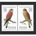 POLAND 1975 1z LESSER KESTREL HORZ PAIR SG2341 ...