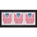 CVP33 33c Shield Very Fine MNH Strip of 3 PA5335