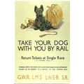 Advertising TAKE YOUR DOG BY RAIL Postcard (May...
