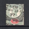 Victoria- 1887-92 - 2d Grey-Green & Carmine (sg...