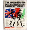 1971 programme Anglo-Italian Inter-League Clubs...