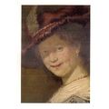 SASKIA LAUGHING by REMBRANDT unused vintage pos...
