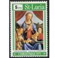 St. Lucia 1971 Christmas 5c Multicoloured SG319 MM
