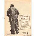 BELL TELEPHONE SYSTEM 1943 wire coming up WW2 p...
