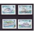 BRITISH VIRGIN IS 1986 CRUISE SHIPS SET 4 VALS ...