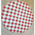 Vintage Circle Holiday Christmas Holly Mistleto...