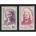 Iceland Famous Icelanders 2v 1979 MNH SG#572+57...