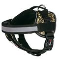 Multi Purpose Dog Harness Leopard Brown M 22"-30"