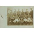 Football Team, Social History Postcard