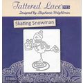Tattered Lace. Skating Snowman Die. Die Cutting...