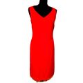 1.2.3. UN DEUX TROIS , Red Linen Beads Fringe T...