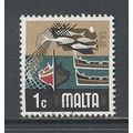 Malta.SG490 1c Fishing Industry.Fine Used.Sept15