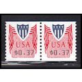 CVP32 37c Shield Very Fine MNH Pair PA5008