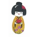 Kokeshi and Tea Embroidery Iron On/Sew Patch [6...