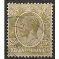 Kenya & Uganda 1922 SG86 75c Olive Fine Used . .