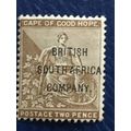 British South Africa 1896 COGH Hope 2d Deep Bis...