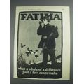 1925 Fatima Cigarettes Ad - a Difference