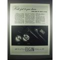 1945 Lady Elgin and Lord Elgin Watches Ad - Hold Fast