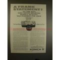 1960 Konica S Camera Ad - A Frank Statement, NI...