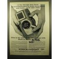 1960 Konica Zoom 8 Movie Camera Ad - If You Tho...