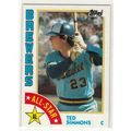 1984 Topps baseball card 404 Ted Simmons All-Star