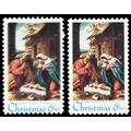 1414, MNH 6¢ Black Color Shift Makes Blurry Ima...