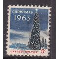 United States 1963 Christmas Tree 5c Fine Used ...