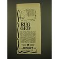 1961 Beshar's Carpets Advertisement - Rug Ged