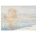 Colour Postcard - Ice Floes (Bennecourt) 1893 b...