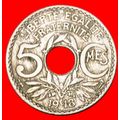 HOLE: FRANCE ★ 5 CENTIMES 1918! LOW START ★ NO ...