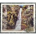 Rhodesia 1978 Waterfalls $1 Bridal Veil Falls U...