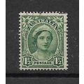 Australia.SG204 1 1/2d Queen Elizabeth (Green)....